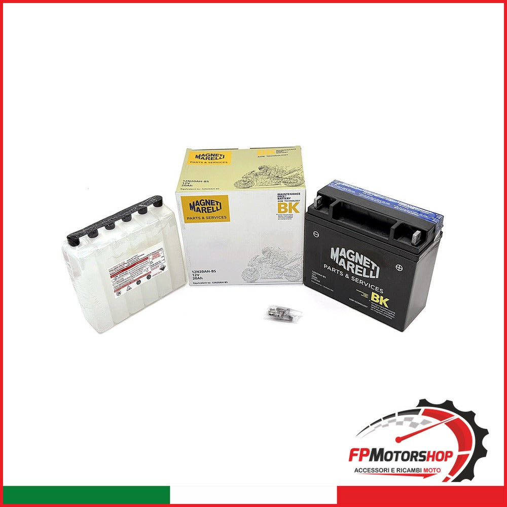 [MBA0043] BATTERIA PER MOTO 12V MARELLI 12N20AH-BS 12N20-AH-BS BMW R850 RT 98-03