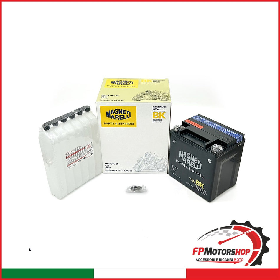 BATTERIA MARELLI MOIX30L-BS CON ACIDO BMW HARLEY DAVIDSON