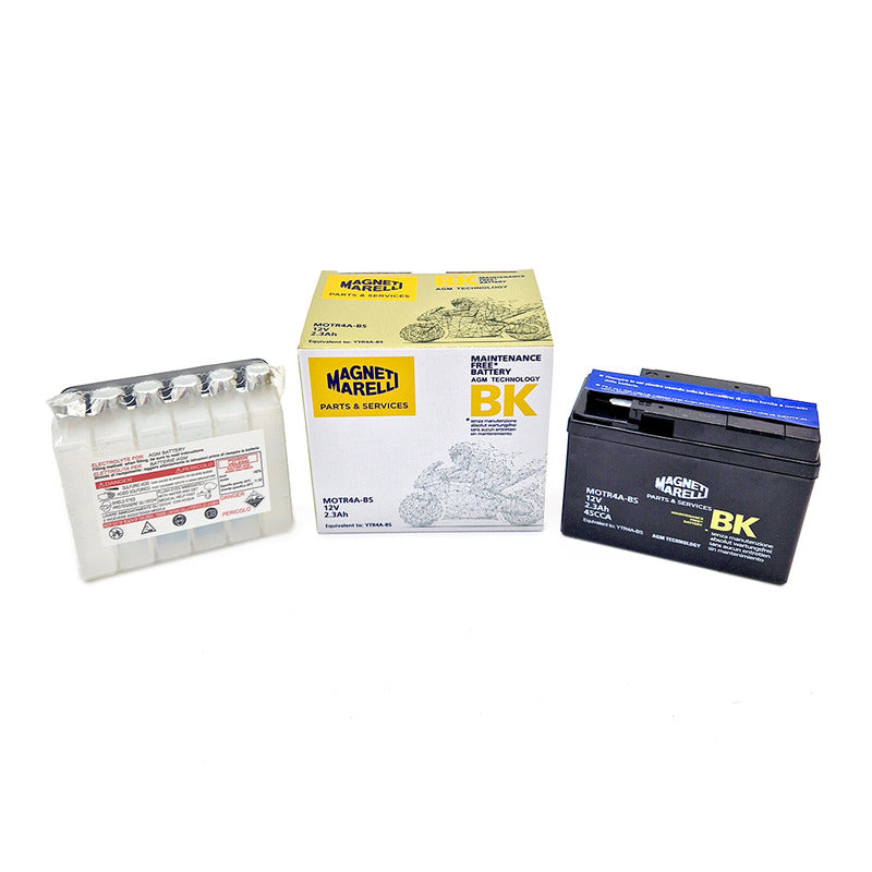 BATTERIA MARELLI MOTR4A-BS CON ACIDO HONDA