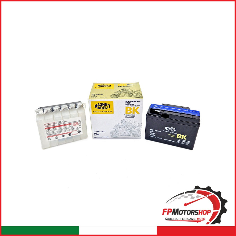 BATTERIA MARELLI MOTR4A-BS CON ACIDO HONDA