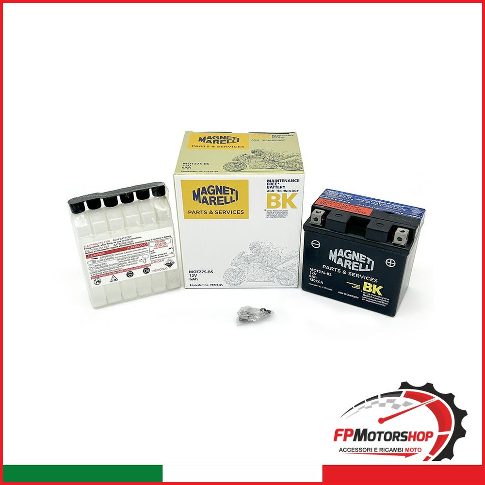 BATTERIA MARELLI MOTZ7S-BS CON ACIDO BMW HONDA KAWASAKI SUZUKI