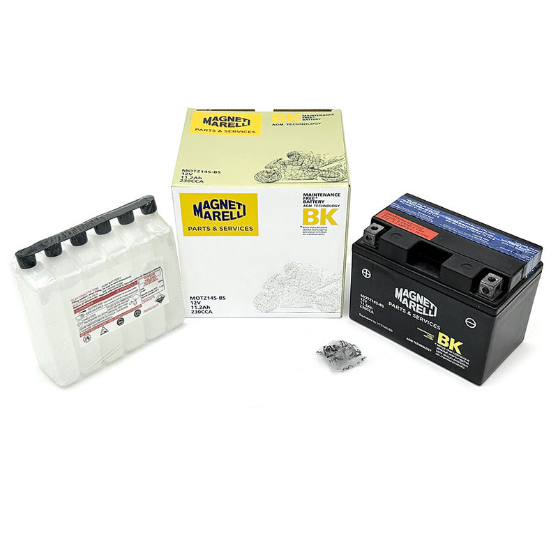 BATTERIA MARELLI MOTZ14S-BS CON ACIDO HONDA KAWASAKI SUZUKI YAMAHA