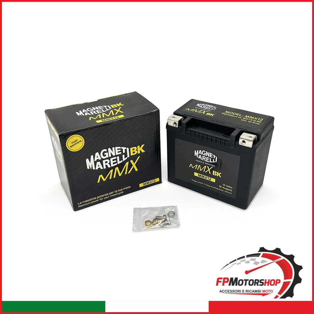 BATTERIA MARELLI MMX12 PRECARICATA SIGILLATA APRILIA PIAGGIO SUZUKI GILERA