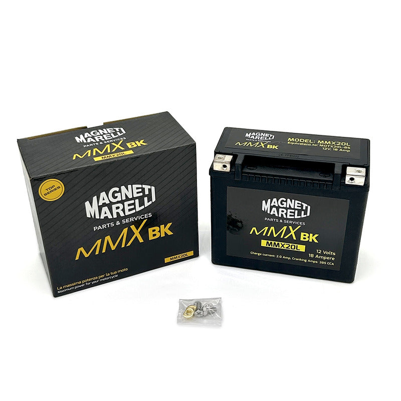 BATTERIA MARELLI MMX20L PRECARICATA SIGILLATA HONDA MOTO GUZZI HARLEY DAVIDSON