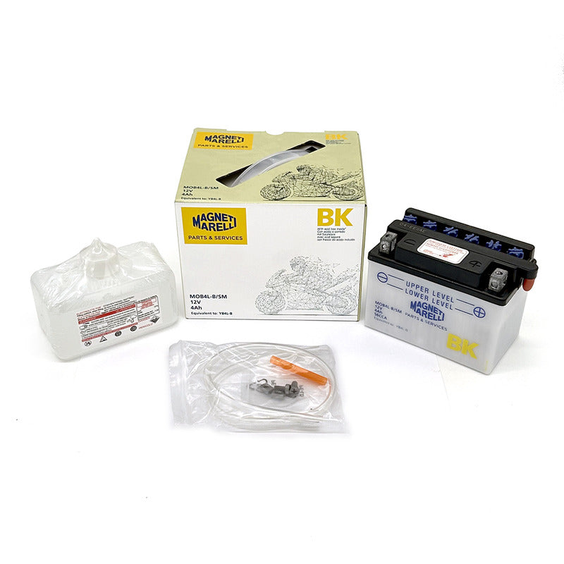 BATTERIA MARELLI MOB4L-B-SM CON ACIDO APRILIA CAGIVA PIAGGIO SUZUKI