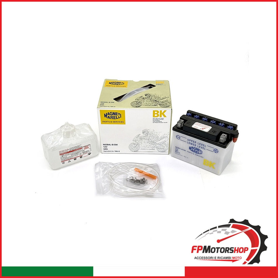 BATTERIA MARELLI MOB4L-B-SM CON ACIDO APRILIA CAGIVA PIAGGIO SUZUKI