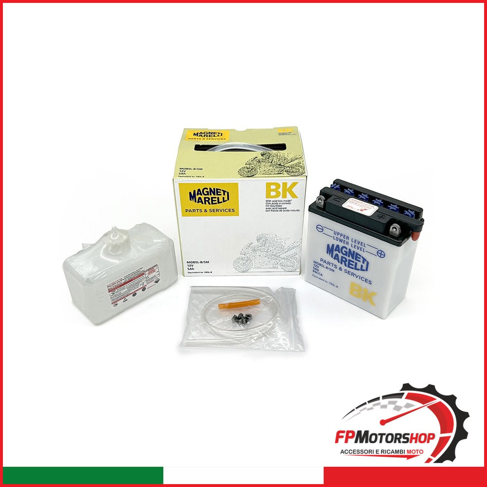 BATTERIA MARELLI MOB5L-B-SM CON ACIDO PIAGGIO YAMAHA GILERA MALAGUTI