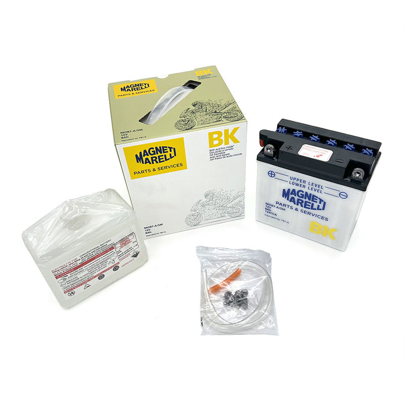 BATTERIA MARELLI MOB7-A-SM CON ACIDO PIAGGIO SUZUKI PEUGEOT GILERA