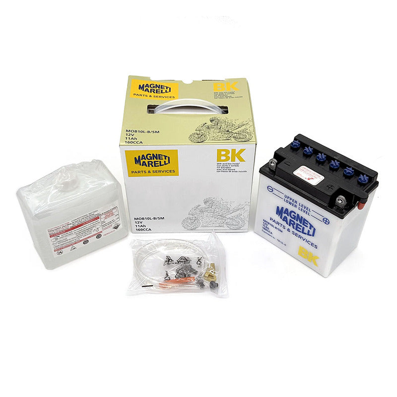 BATTERIA MARELLI MOB10L-B-SM CON ACIDO PIAGGIO SUZUKI GILERA