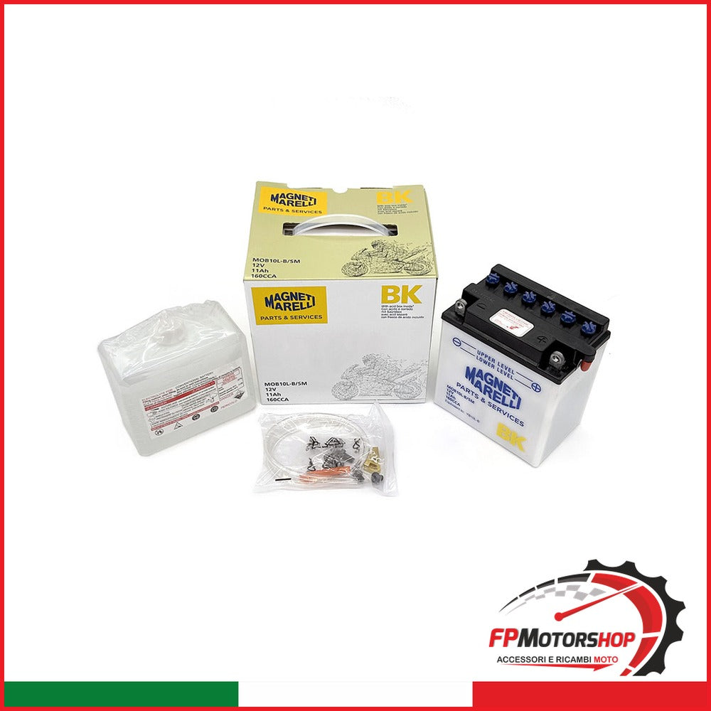 BATTERIA MARELLI MOB10L-B-SM CON ACIDO PIAGGIO SUZUKI GILERA