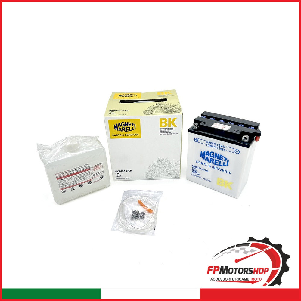 BATTERIA MARELLI MOB12A-B-SM CON ACIDO HONDA KAWASAKI YAMAHA