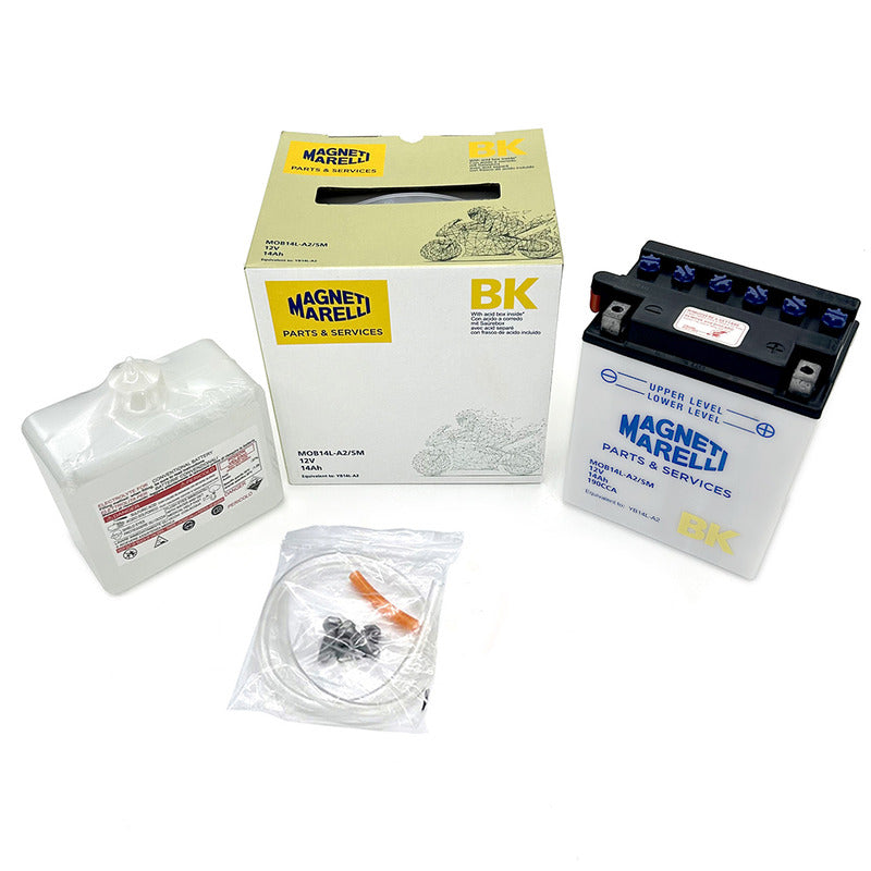 BATTERIA MARELLI MOB14LA-2-SM CON ACIDO APRILIA BMW KAWASAKI PIAGGIO