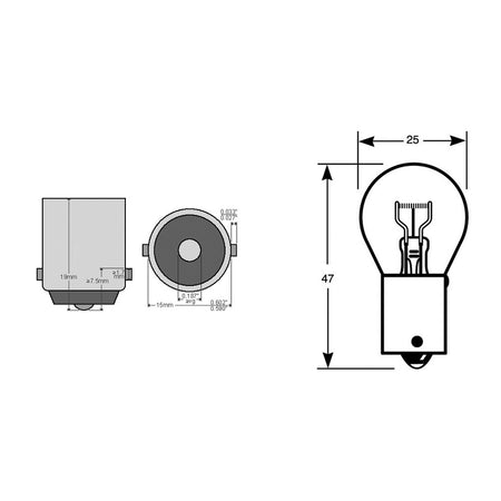 SCATOLA 10PZ LAMP.12V 21WBA15S BIANCA P21W RIATEC E034009 - foto originale
