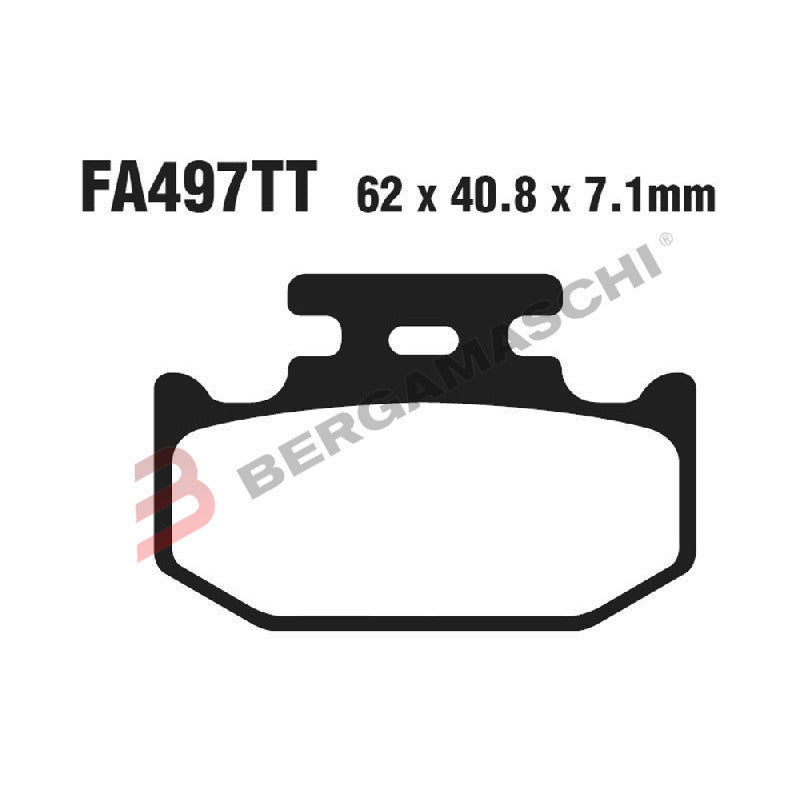 PASTIGLIE FRENO MOTO EBC FA497TT TT RHINO 700 PARK YAMAHA YXR DI PARCHEGGIO