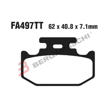 PASTIGLIE FRENO MOTO EBC FA497TT TT RHINO 700 PARK YAMAHA YXR DI PARCHEGGIO