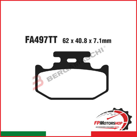 PASTIGLIE FRENO MOTO EBC FA497TT TT RHINO 700 PARK YAMAHA YXR DI PARCHEGGIO
