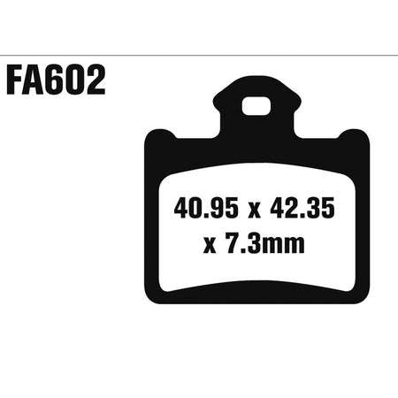 PASTIGLIE FRENO MOTO EBC FA602TT TT KTM SX 85 11- POS T. HUSQVARNA POSTERIORE CR