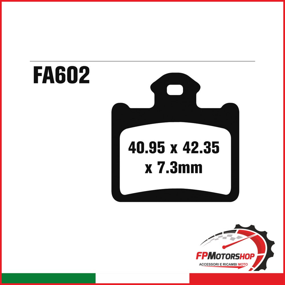 PASTIGLIE FRENO MOTO EBC FA602TT TT KTM SX 85 11- POS T. HUSQVARNA POSTERIORE CR