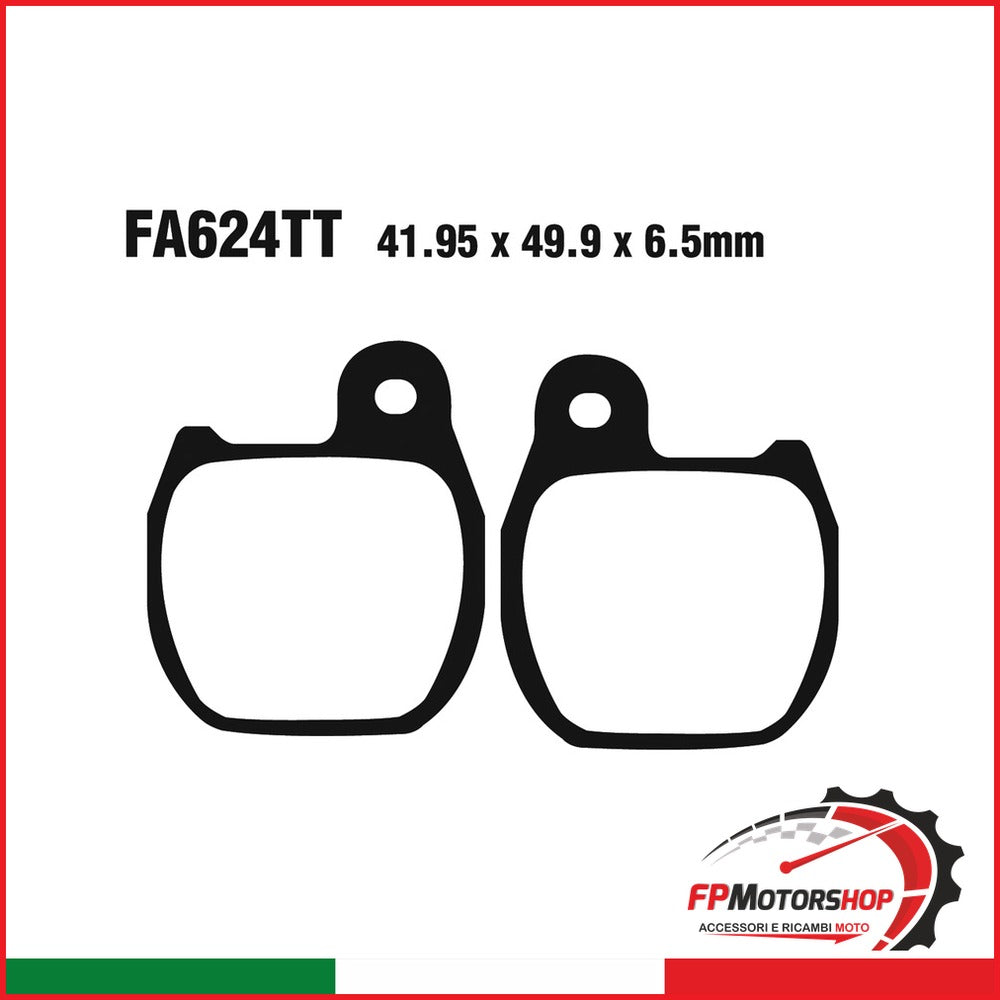 PASTIGLIE FRENO MOTO EBC FA624TT TT HONDA TLM 250 88- 92 250/260 93 1988-1992