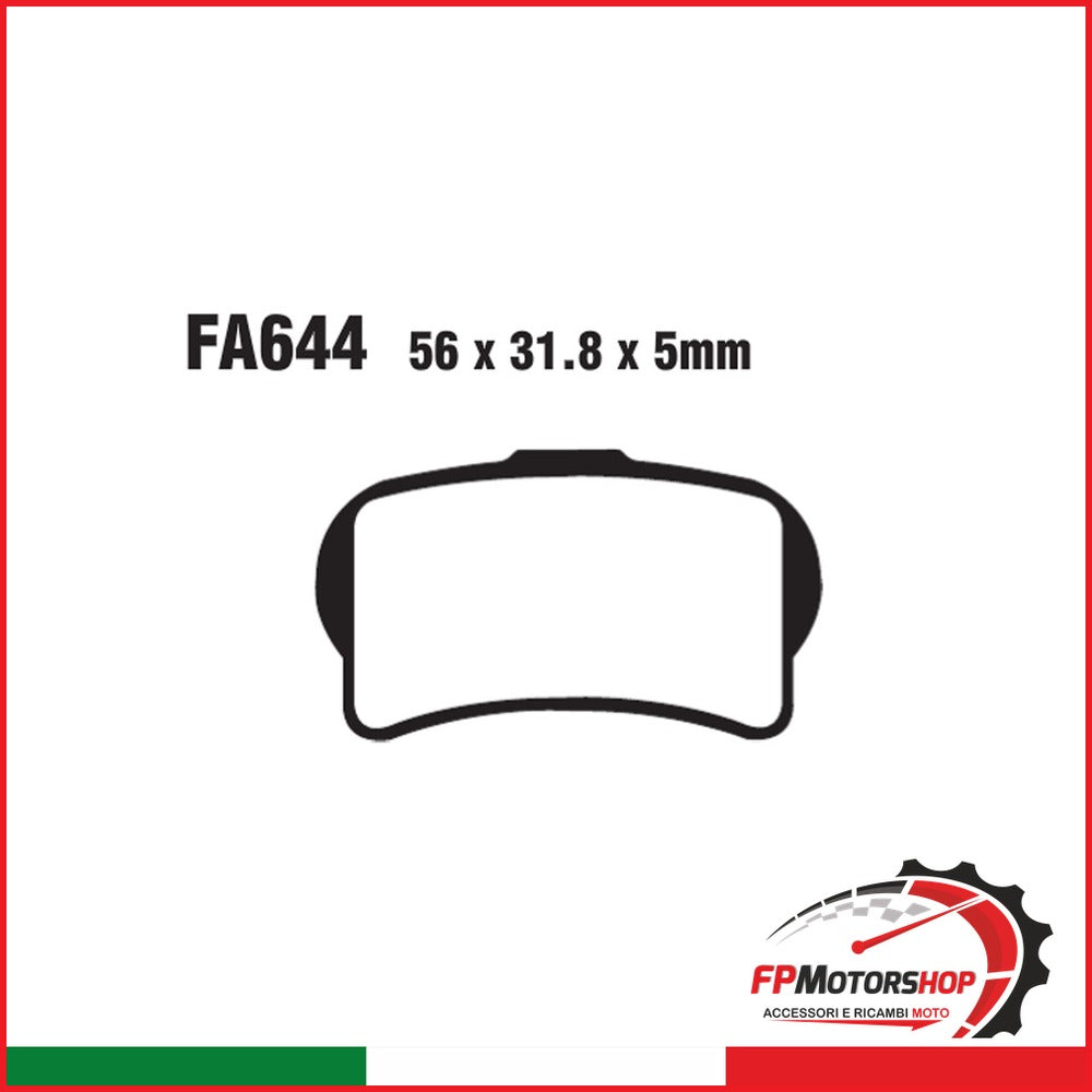 PASTIGLIE FRENO MOTO EBC FA644TT TT TXT RACIN G 125/250/280 GASGAS