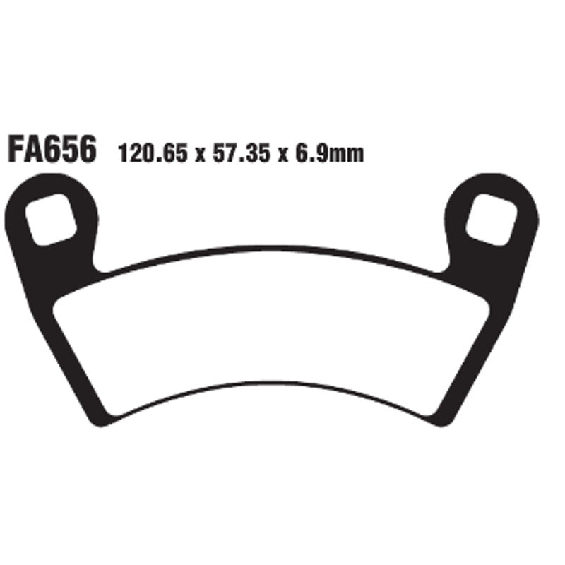 PASTIGLIE FRENO MOTO EBC FA656TT TT POLARIS SPORTSMAN 14 15 325/570 2014-2015