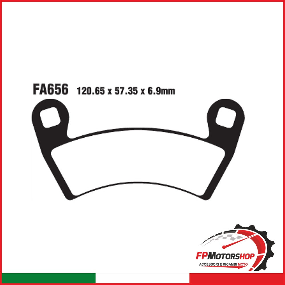 PASTIGLIE FRENO MOTO EBC FA656TT TT POLARIS SPORTSMAN 14 15 325/570 2014-2015