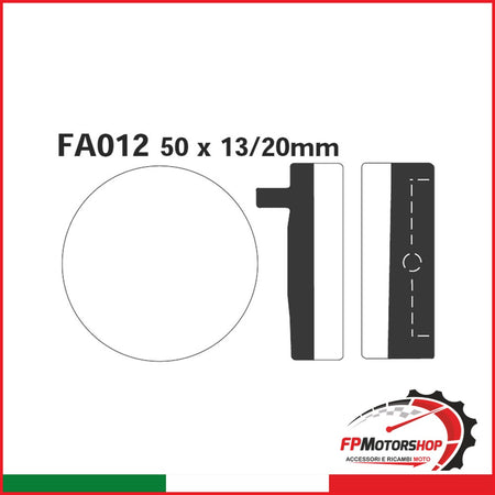 PASTIGLIE FRENO MOTO EBC FA012 HONDA CB400/500/750 1975-1980