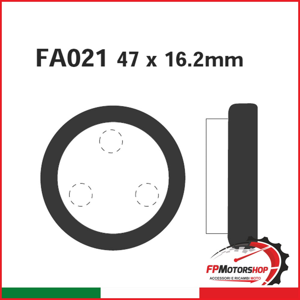 PASTIGLIE FRENO MOTO EBC FA021 R YAMAHA YFM 350 POST. 87 95 POSTERIORE 1987-1995