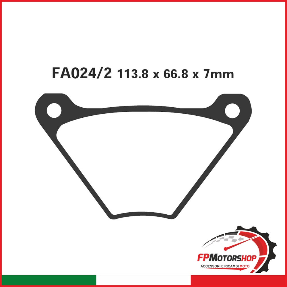 PASTIGLIE FRENO MOTO EBC FA024/2 H.D. FXS 73 83 HARLEY DAVIDSON 1973-1983