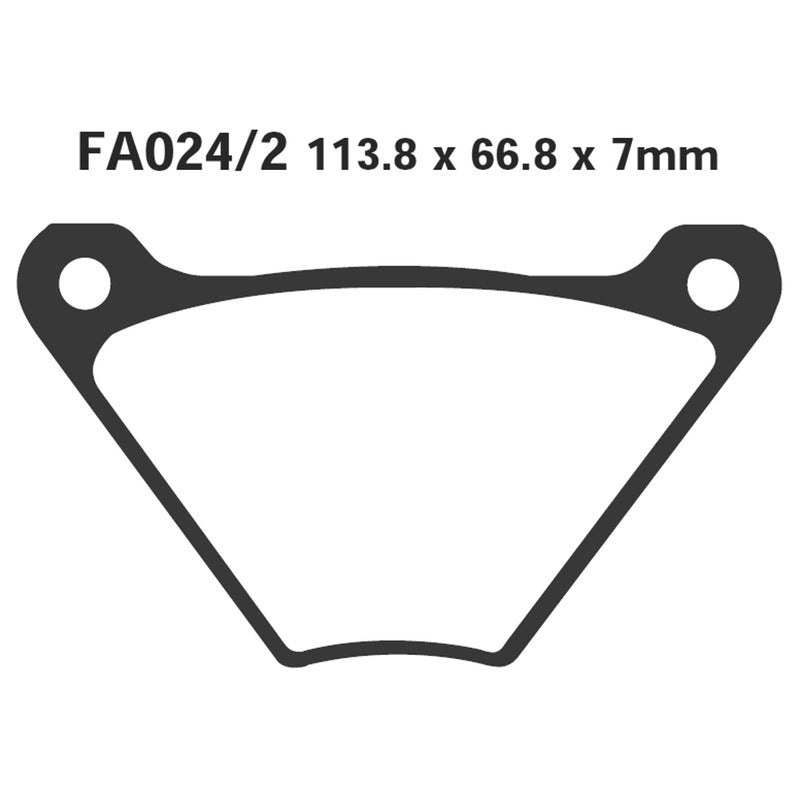 PASTIGLIE FRENO MOTO EBC FA024/2 H.D. FXS 73 83 HARLEY DAVIDSON 1973-1983