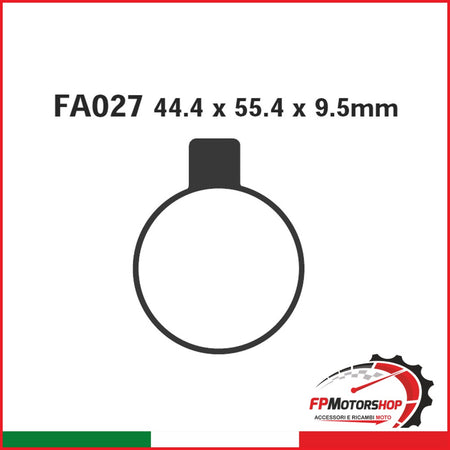 PASTIGLIE FRENO MOTO EBC FA027 NORTON MK ANT.-POST. 73 75 ANTERIORE POSTERIORE