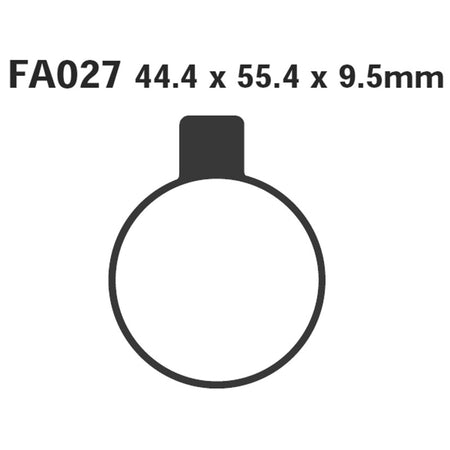 PASTIGLIE FRENO MOTO EBC FA027 NORTON MK ANT.-POST. 73 75 ANTERIORE POSTERIORE