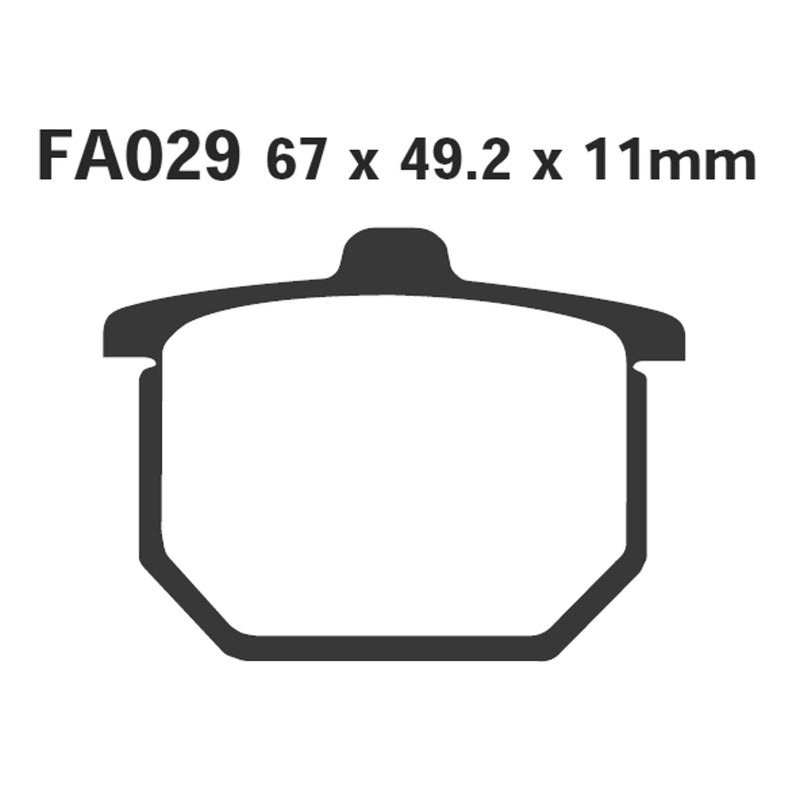 PASTIGLIE FRENO MOTO EBC FA029 HONDA CX500-CBX1000 80- 1979-1981