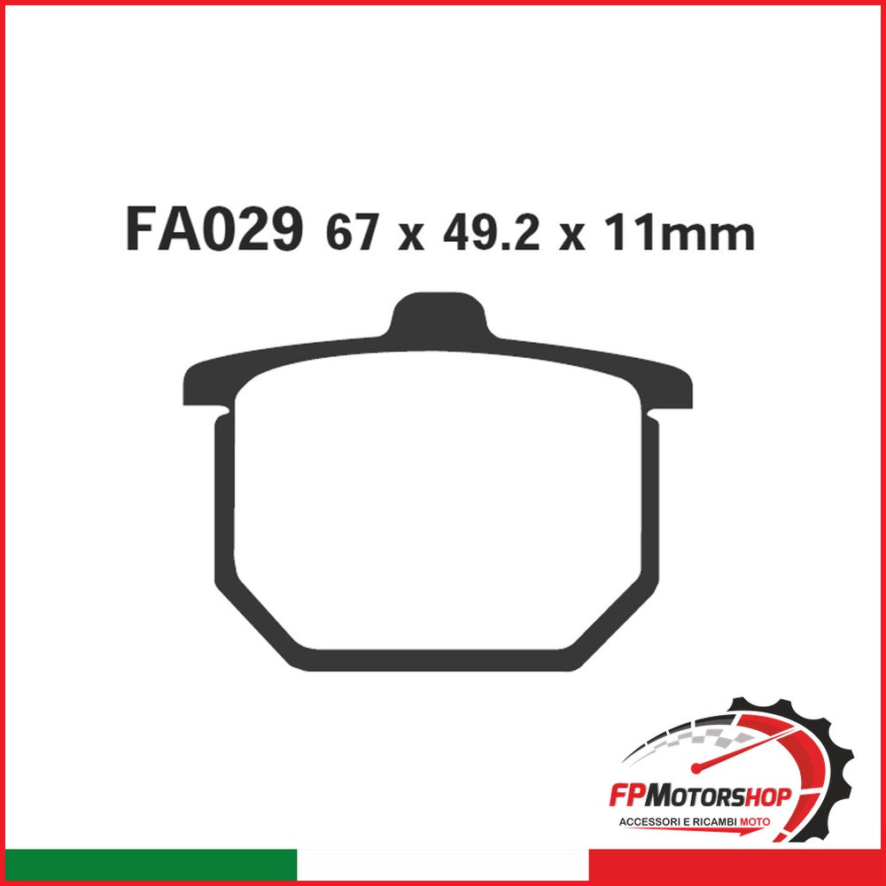 PASTIGLIE FRENO MOTO EBC FA029 HONDA CX500-CBX1000 80- 1979-1981