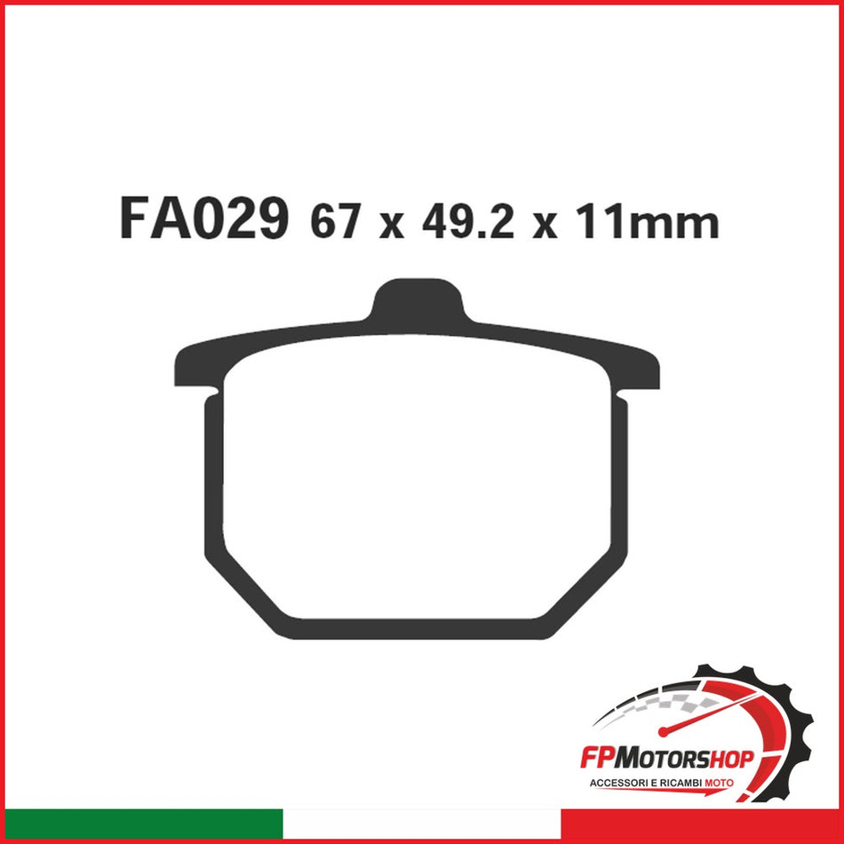PASTIGLIE FRENO MOTO EBC FA029 HONDA CX500-CBX1000 80- 1979-1981