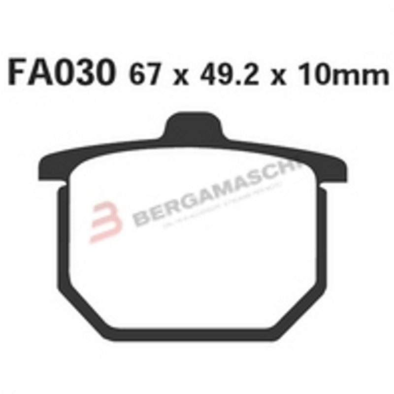 PASTIGLIE FRENO MOTO EBC FA030 HONDA CB400-CB750F 80- DAL 1980
