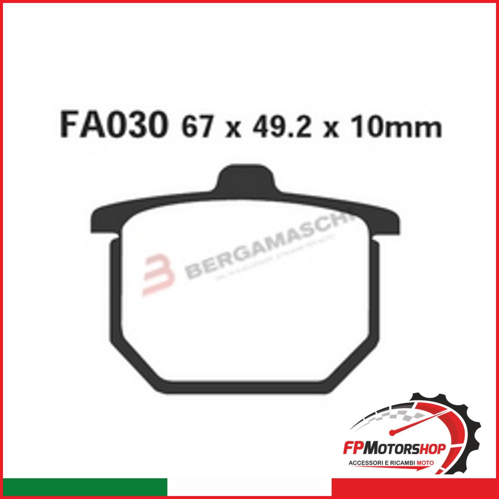 PASTIGLIE FRENO MOTO EBC FA030 HONDA CB400-CB750F 80- DAL 1980