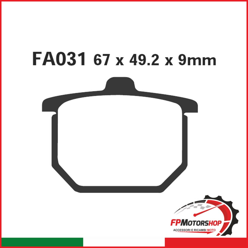 PASTIGLIE FRENO MOTO EBC FA031 HONDA CB750/900 79- CB 750/900 82 CBX 1000 Z