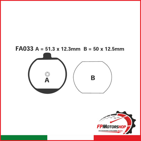 PASTIGLIE FRENO MOTO EBC FA033 KAWA Z650/1000 77- KAWASAKI ORGANICA DAL 1977