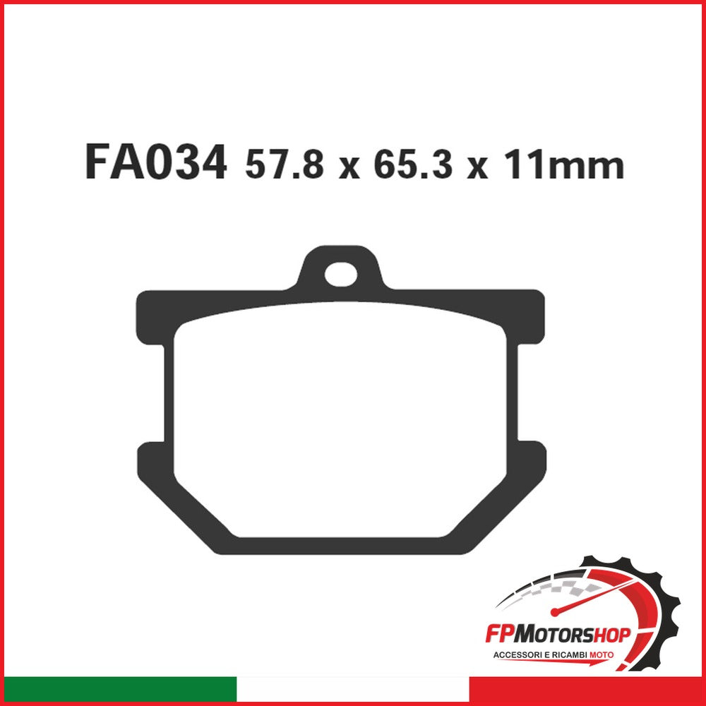 PASTIGLIE FRENO MOTO EBC FA034 YAMAHA XS
