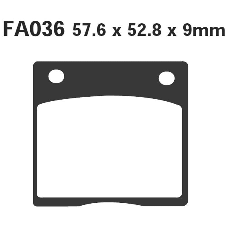 PASTIGLIE FRENO MOTO EBC FA036 SUZUKI GSX750 KATANA 84- ORGANICA DAL 1984