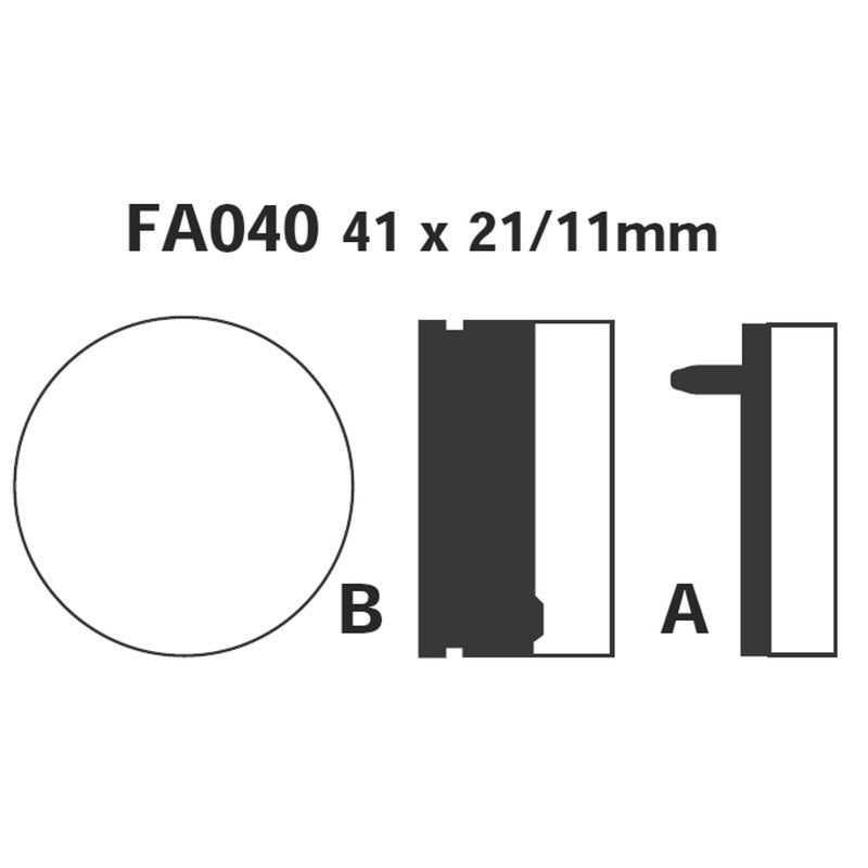 PASTIGLIE FRENO MOTO EBC FA040 HONDA POLARIS-HONDA POLARIS ORGANICA