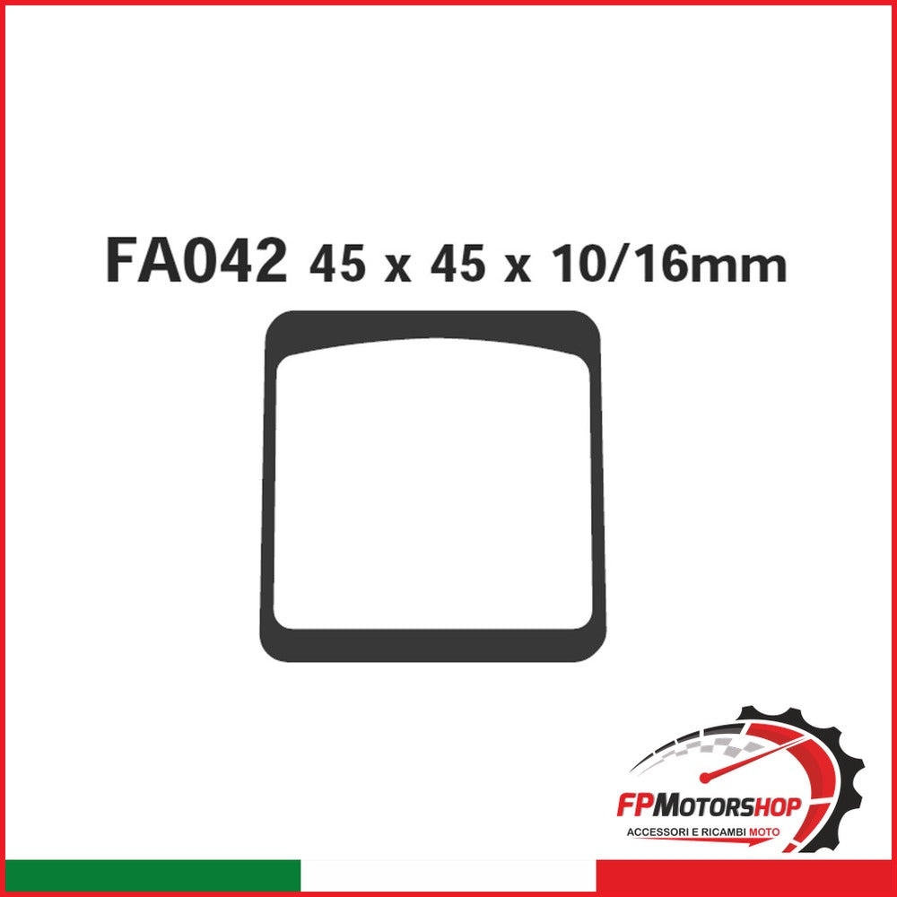 PASTIGLIE FRENO MOTO EBC FA042 YAMAHA RD50/125/200 79 80 ORGANICA 1979-1980