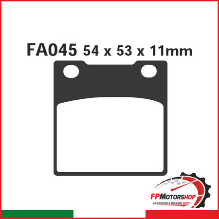 PASTIGLIE FRENO MOTO EBC FA045 HONDA CB 250/400/650 750 ORGANICA