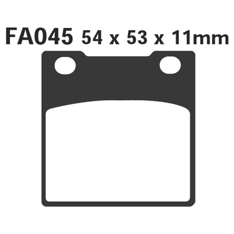 PASTIGLIE FRENO MOTO EBC FA045 HONDA CB 250/400/650 750 ORGANICA