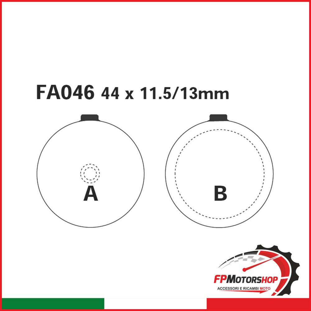 [R1204600] PASTIGLIE SUZUKI GP 100 78-87 ANT. FA046
