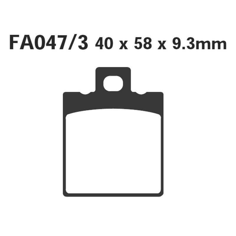 PASTIGLIE FRENO MOTO EBC FA047/3 HONDA NSR125R-CRM125 POST.