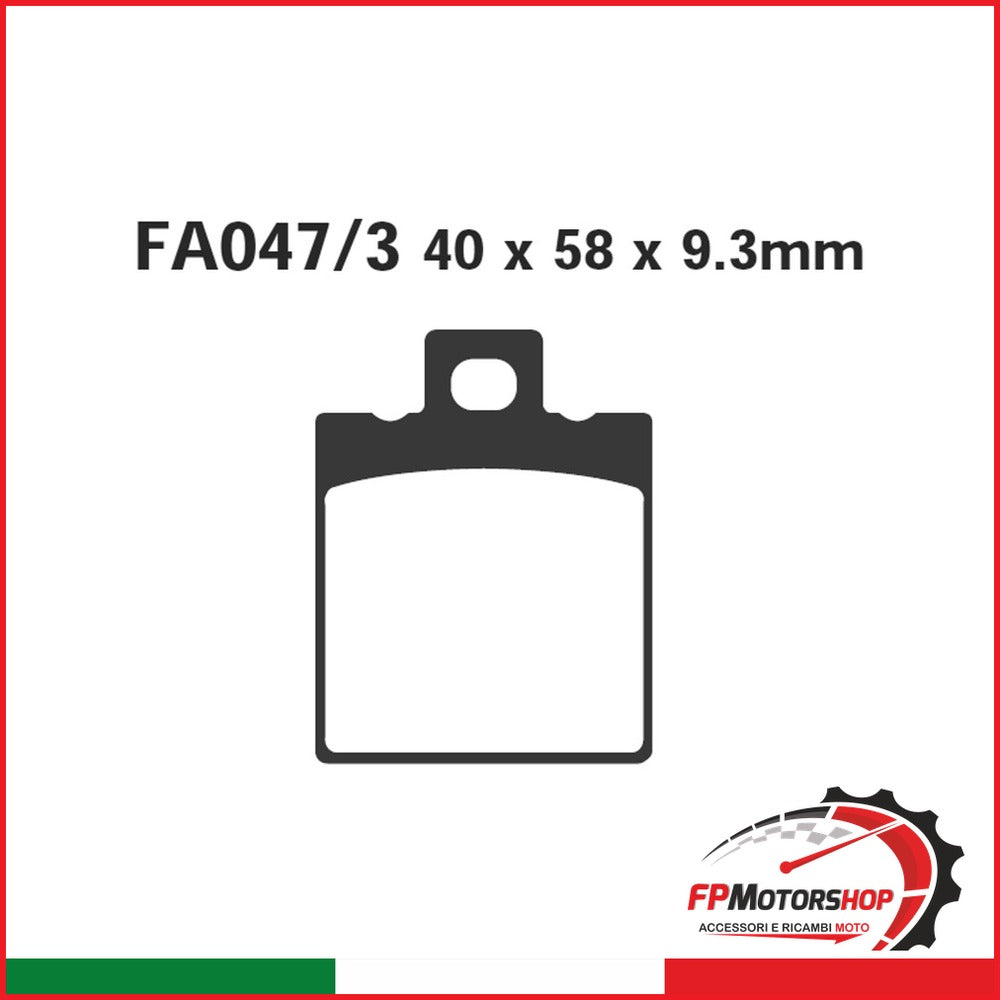 PASTIGLIE FRENO MOTO EBC FA047/3 HONDA NSR125R-CRM125 POST.