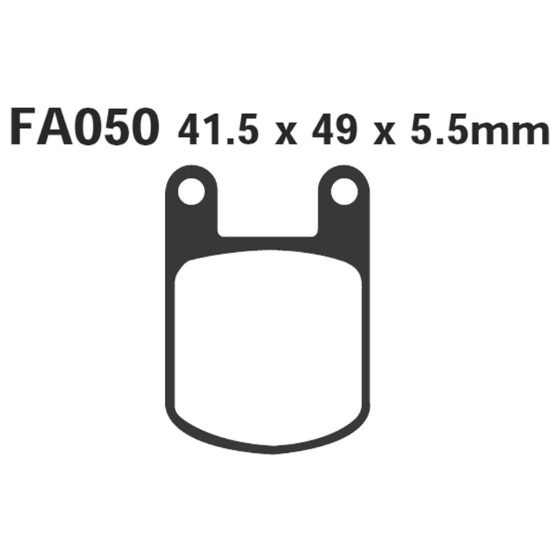 PASTIGLIE FRENO MOTO EBC FA050 MALAGUTI FIFTY HF ORGANICA