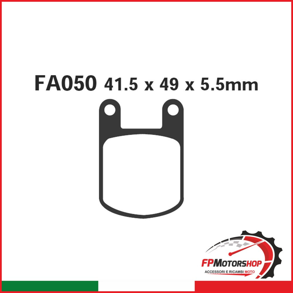 PASTIGLIE FRENO MOTO EBC FA050 MALAGUTI FIFTY HF ORGANICA